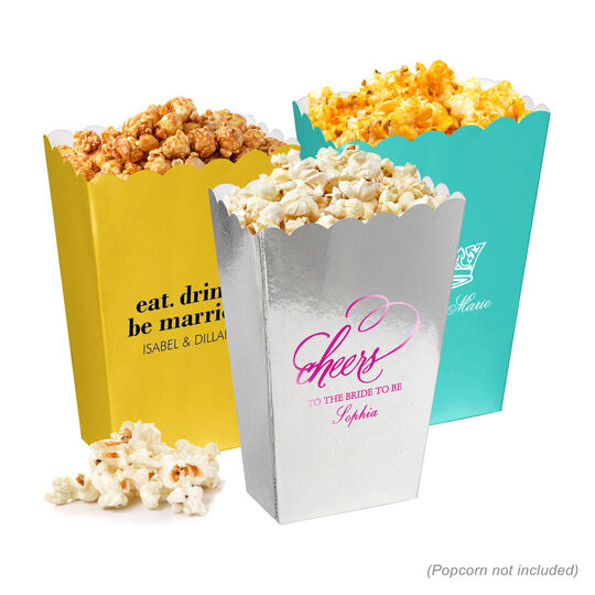 Design Your Own Bridal Shower Mini Popcorn Boxes